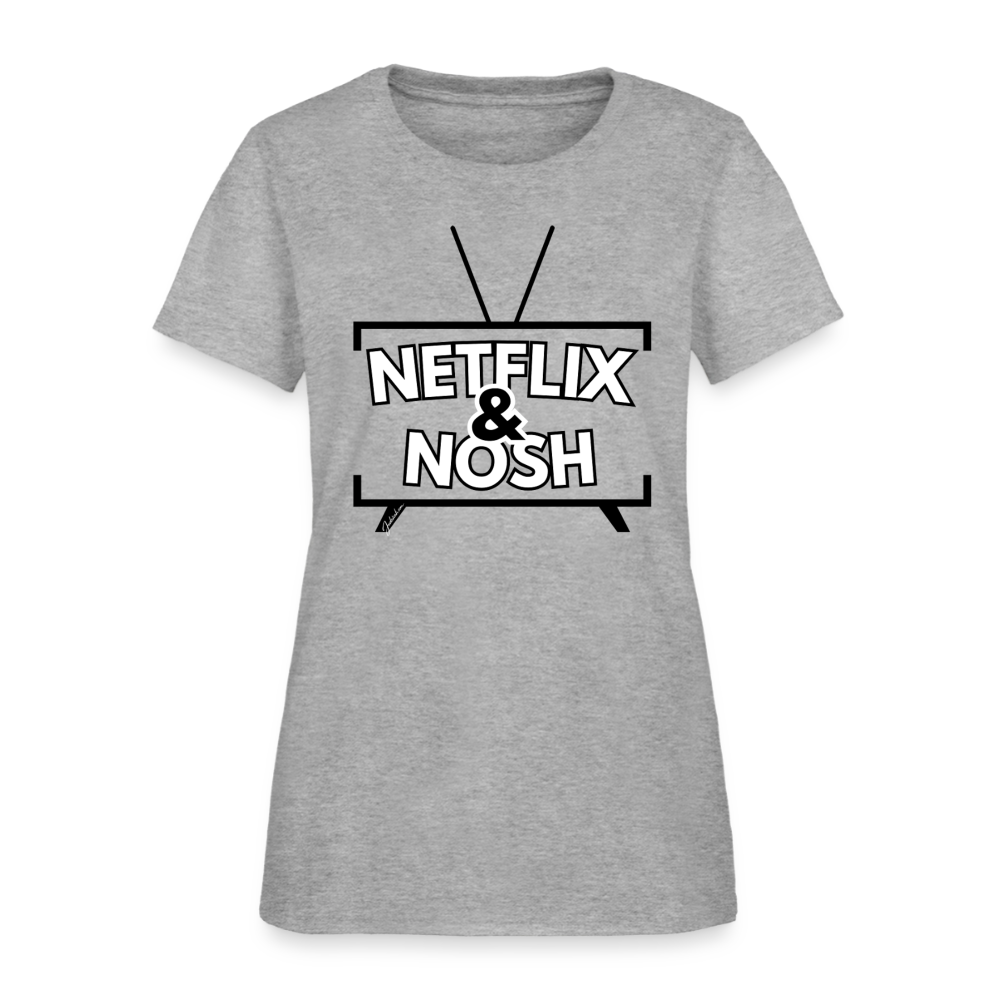 Netflix & Nosh Women's T-Shirt - heather gray
