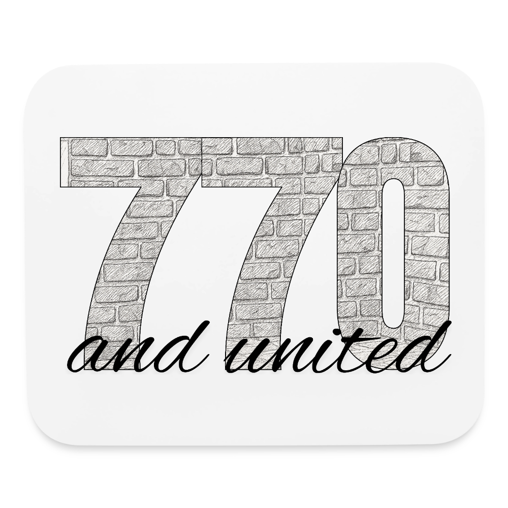 770 And United Mouse pad Horizontal - white
