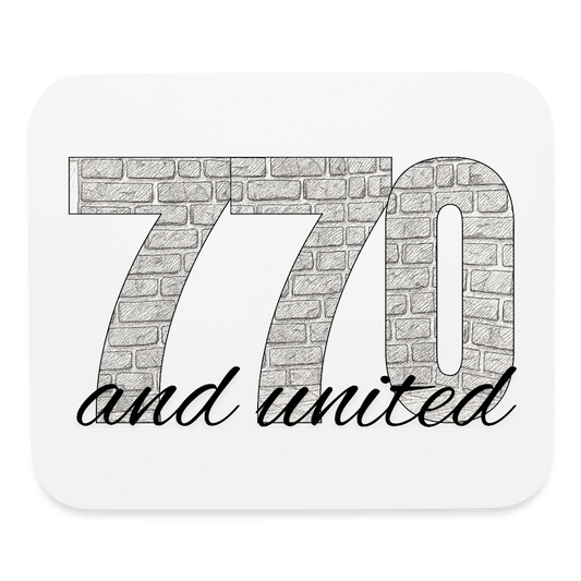 770 And United Mouse pad Horizontal - white