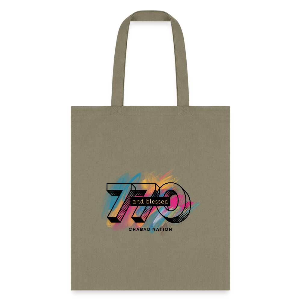 770 And Blessed Tote Bag - khaki