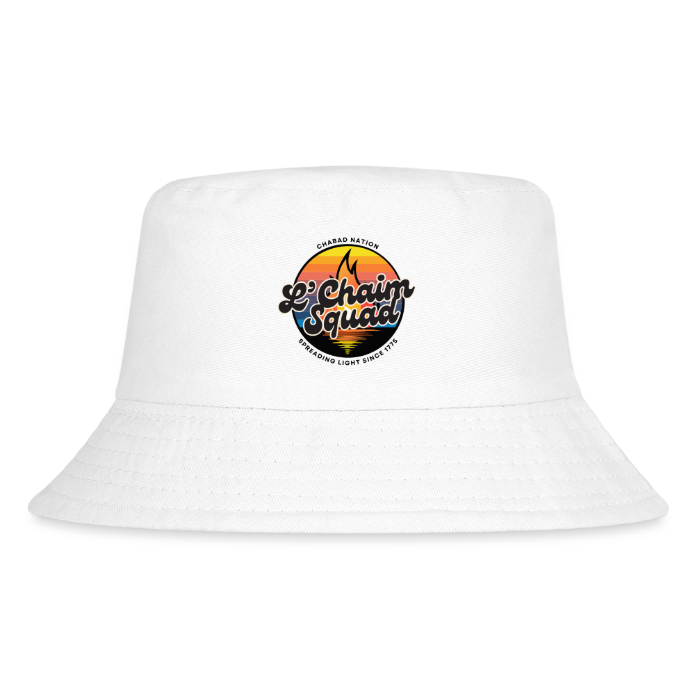 L’Chaim Squad – Spreading Light Kid's Bucket Hat - white