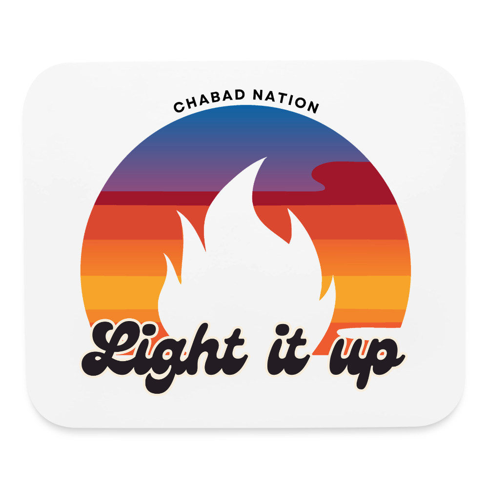 Light It Up Mouse pad Horizontal - white