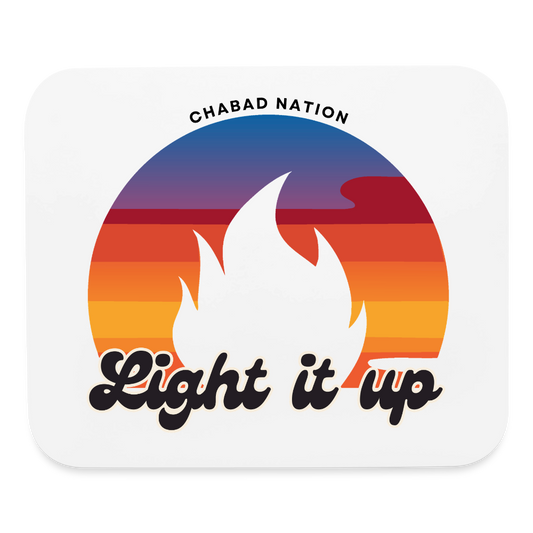 Light It Up Mouse pad Horizontal - white