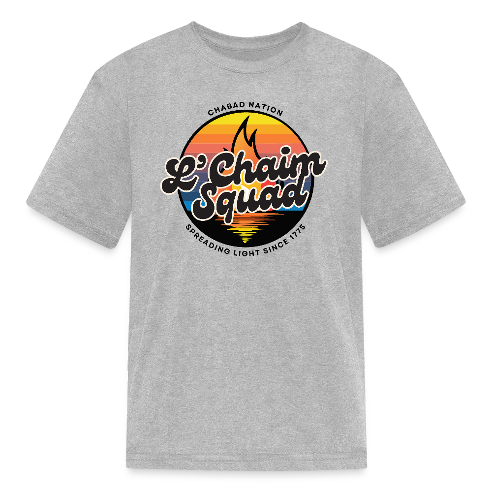 L’Chaim Squad – Spreading Light Kids' T-Shirt - heather gray