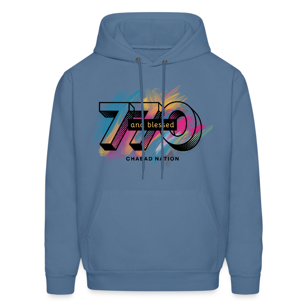 770 And Blessed Men's Hoodie - denim blue