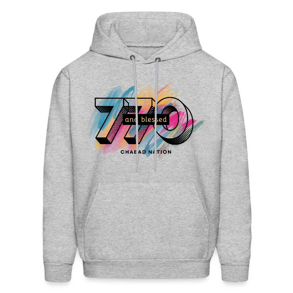 770 And Blessed Men's Hoodie - heather gray