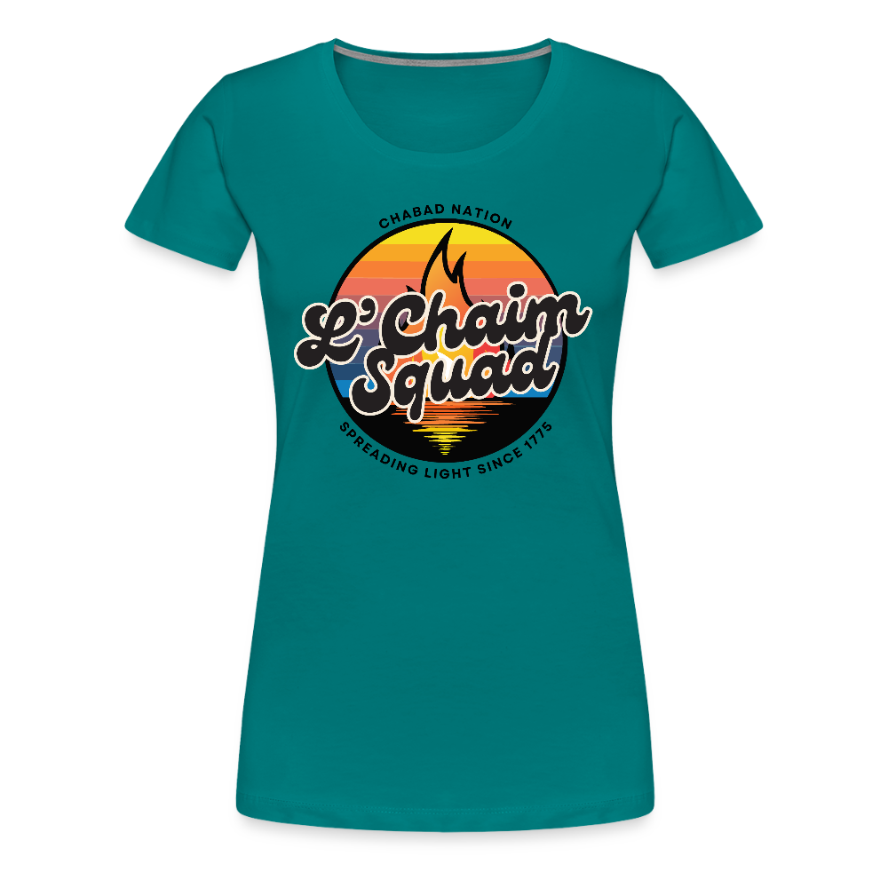 L’Chaim Squad – Spreading Light Women’s Premium T-Shirt - teal