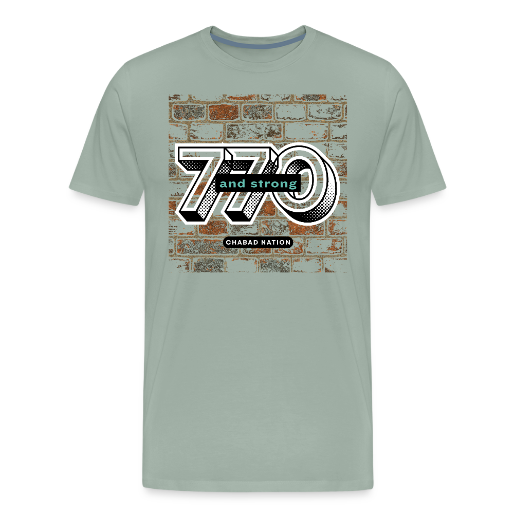 770 And Strong Men's Premium T-Shirt - steel green