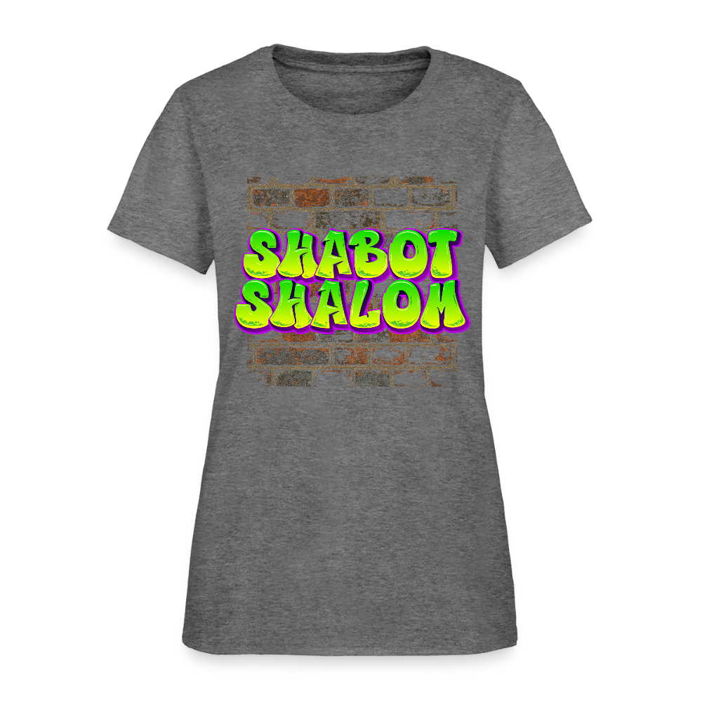 Shabot Shalom Brick 770 Graffiti Women's T-Shirt - graphite heather