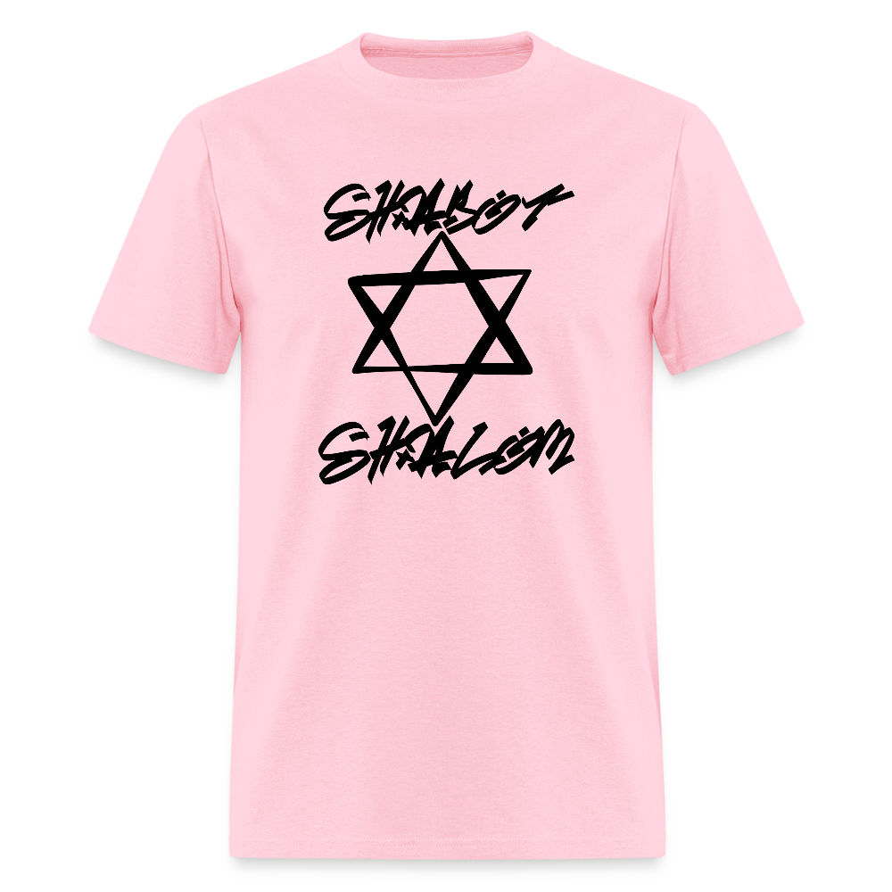 Shabbat Shalom Graffiti Star Men's T-Shirt | GILDAN 5000 - pink