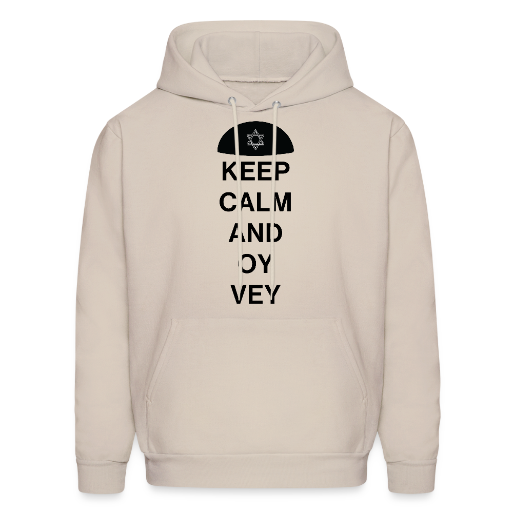 Keep Calm and Oy Vey Men's Hoodie - Sand