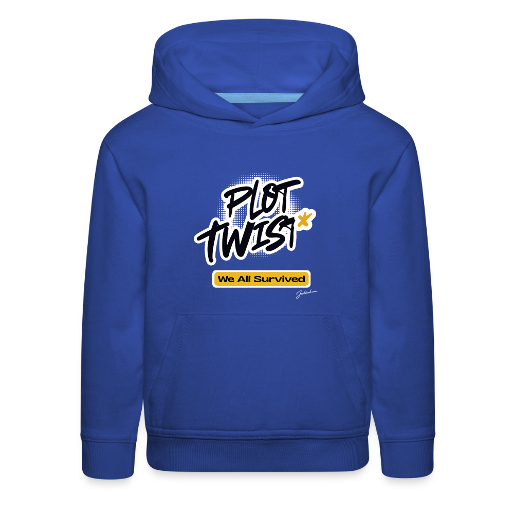 Plot Twist Kids‘ Premium Hoodie - royal blue
