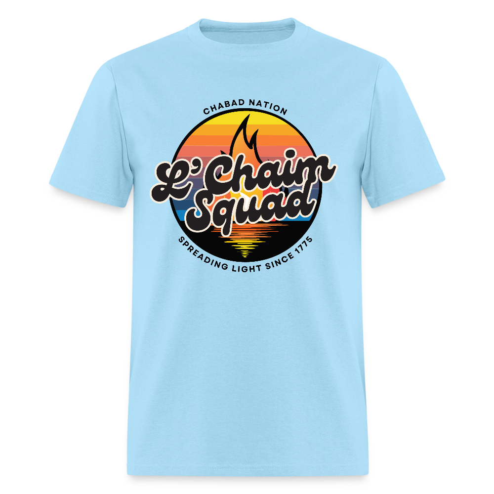L’Chaim Squad – Spreading Light Men's T-Shirt | GILDAN 5000 - powder blue