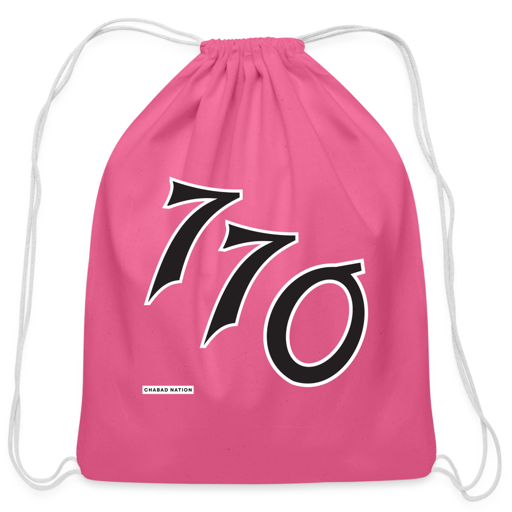 770 Cotton Drawstring Bag - pink