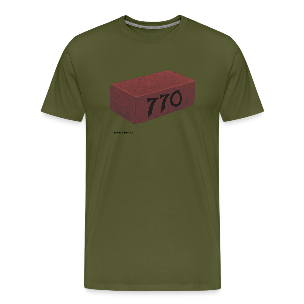 770 Solid Brick Men's Premium T-Shirt - olive green