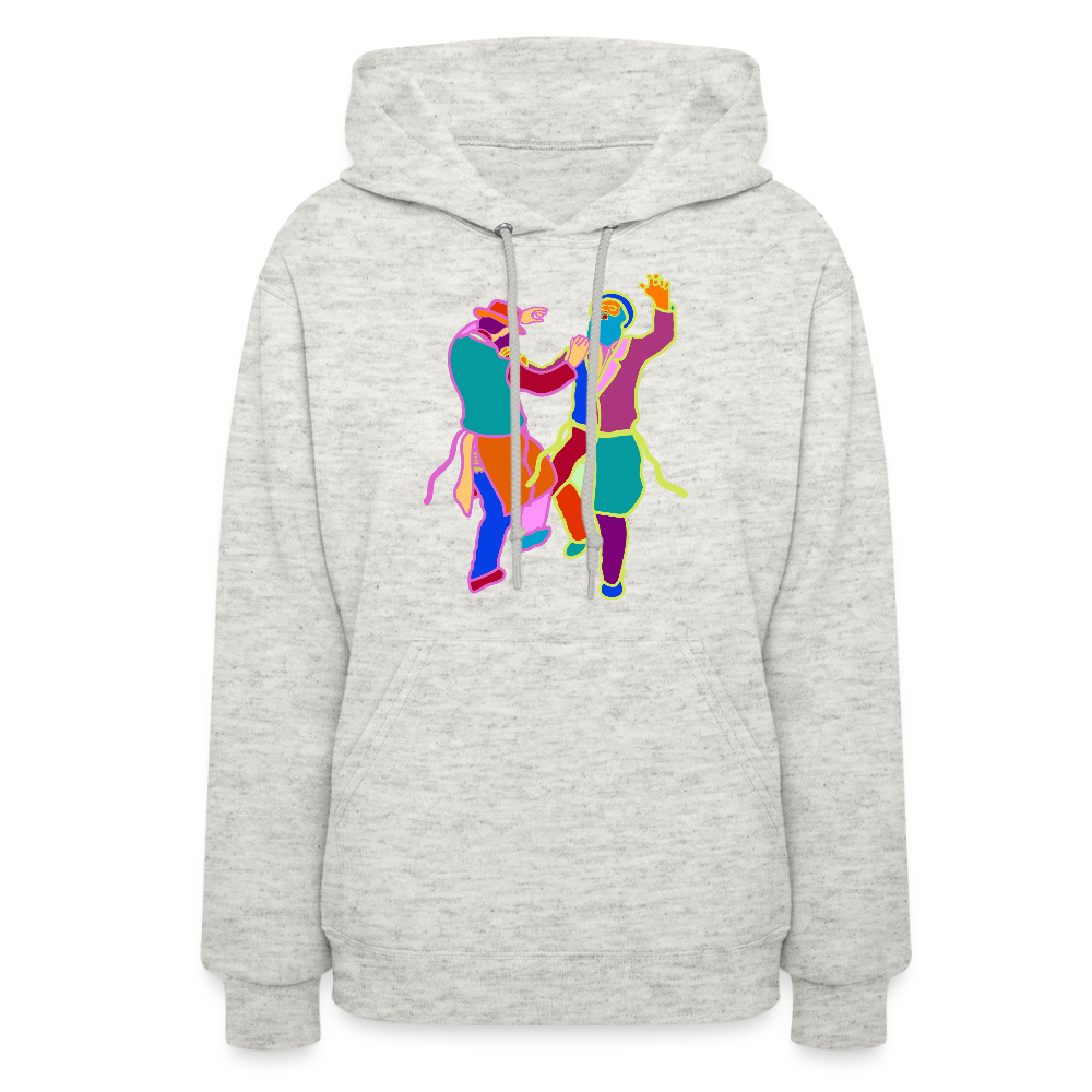 Colorful Dancing Rabbis Women's Hoodie - heather oatmeal