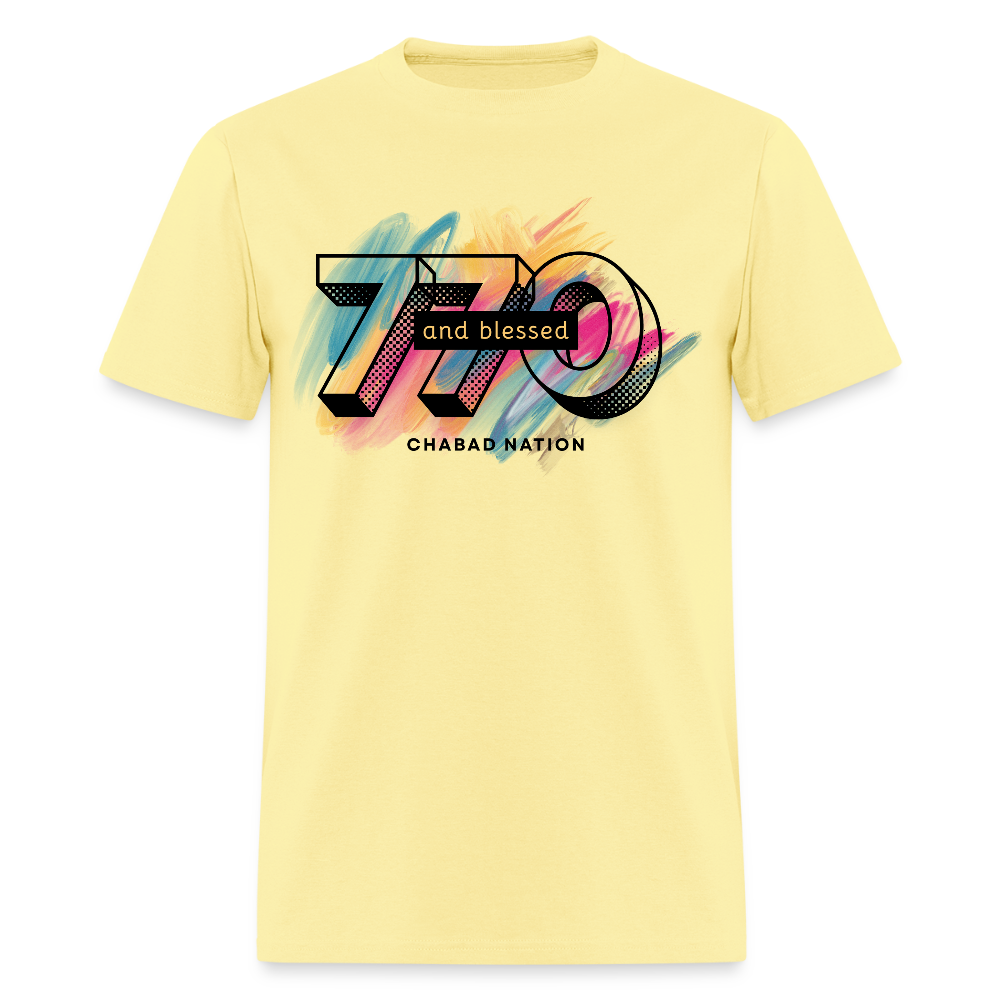 770 And Blessed Men's T-Shirt | GILDAN 5000 - cornsilk