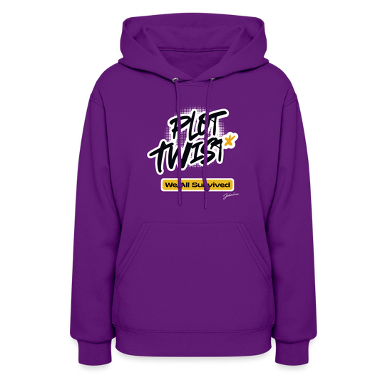 Plot Twist Women's Hoodie - purple