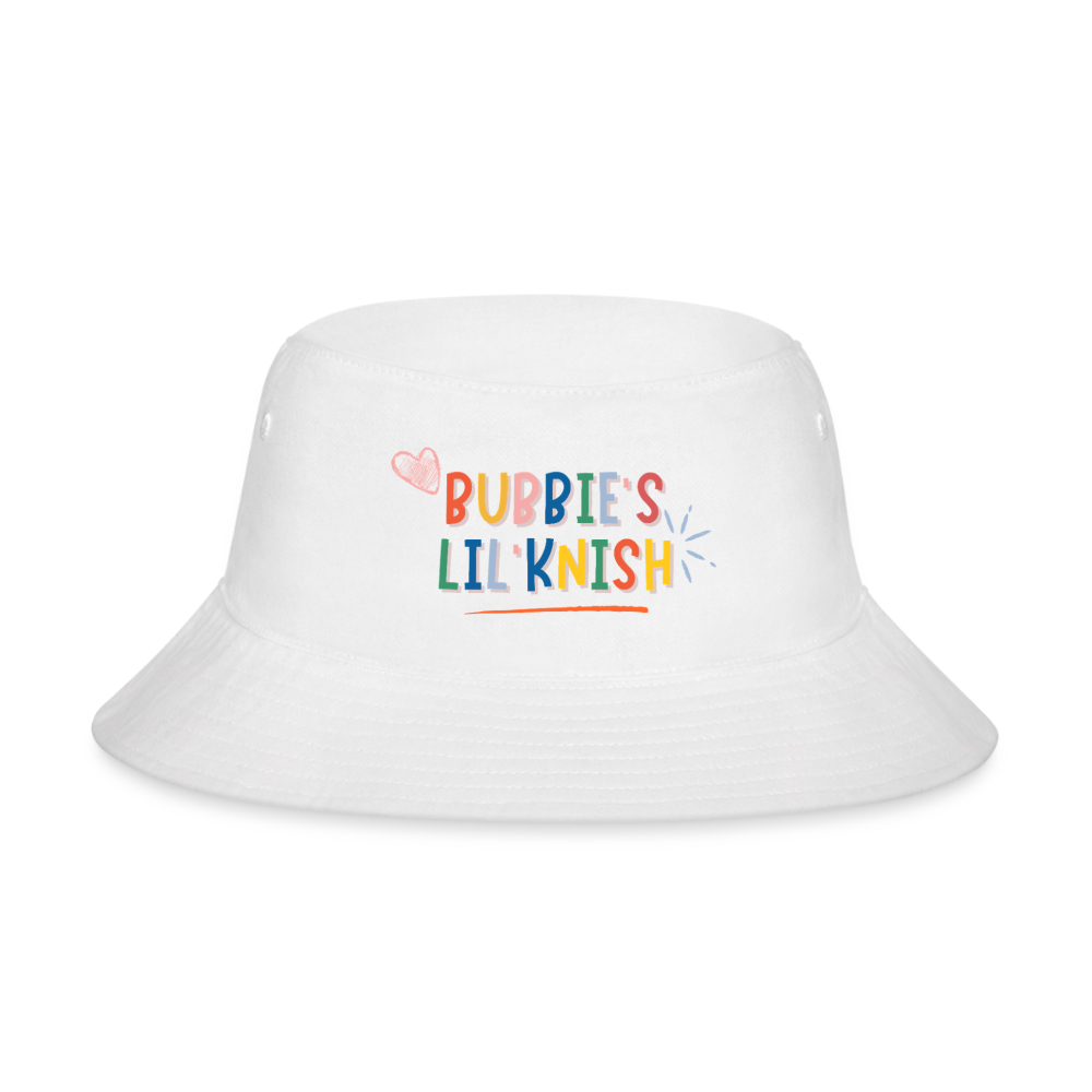 Bubbie's Lil' Knish Bucket Hat - white