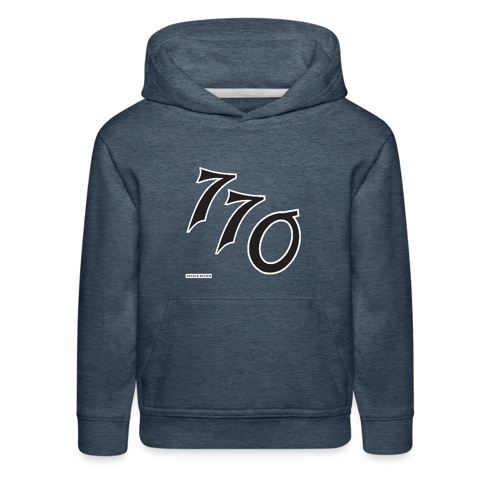 770 Kids‘ Premium Hoodie - heather denim