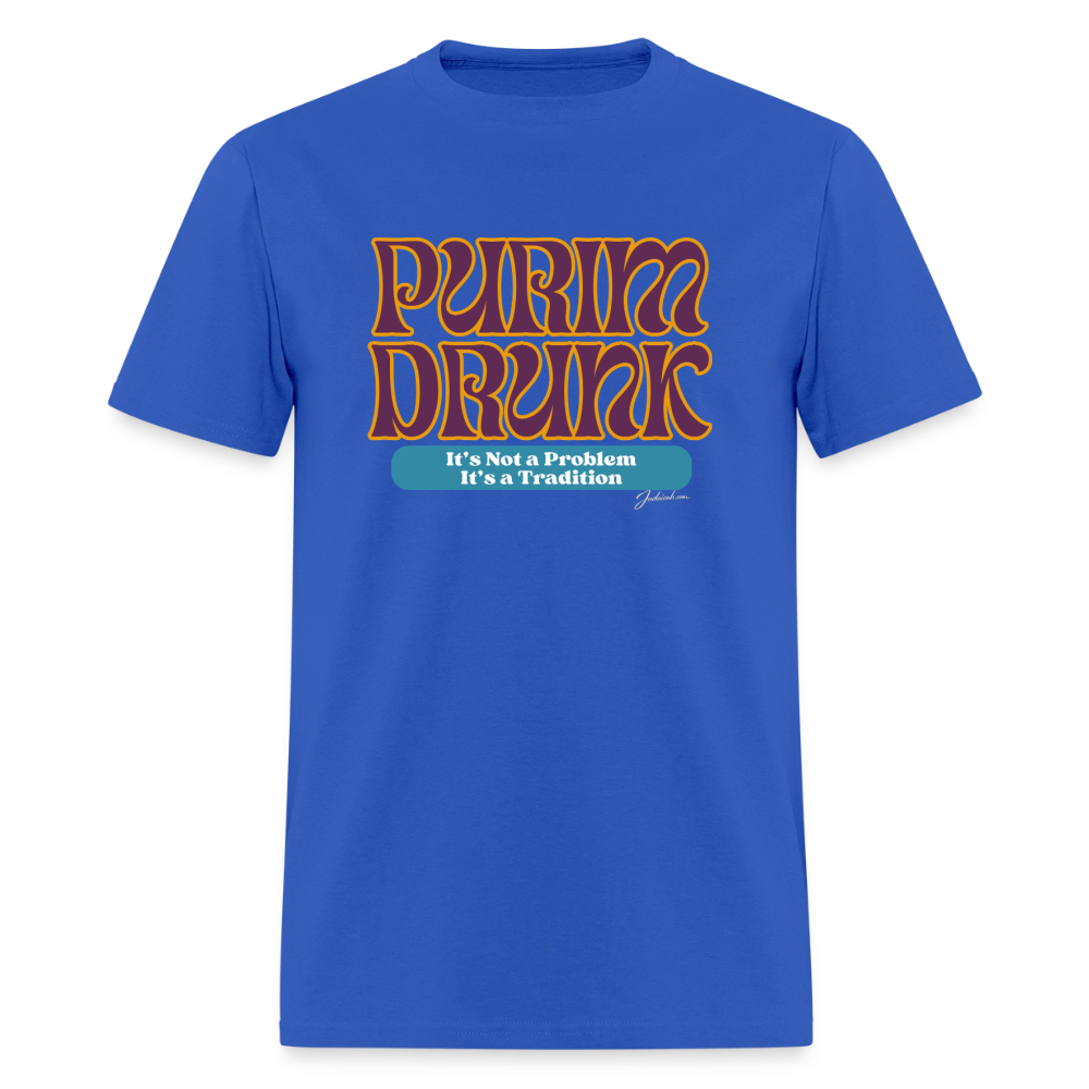 Purim Drunk Men's T-Shirt | GILDAN 5000 - royal blue