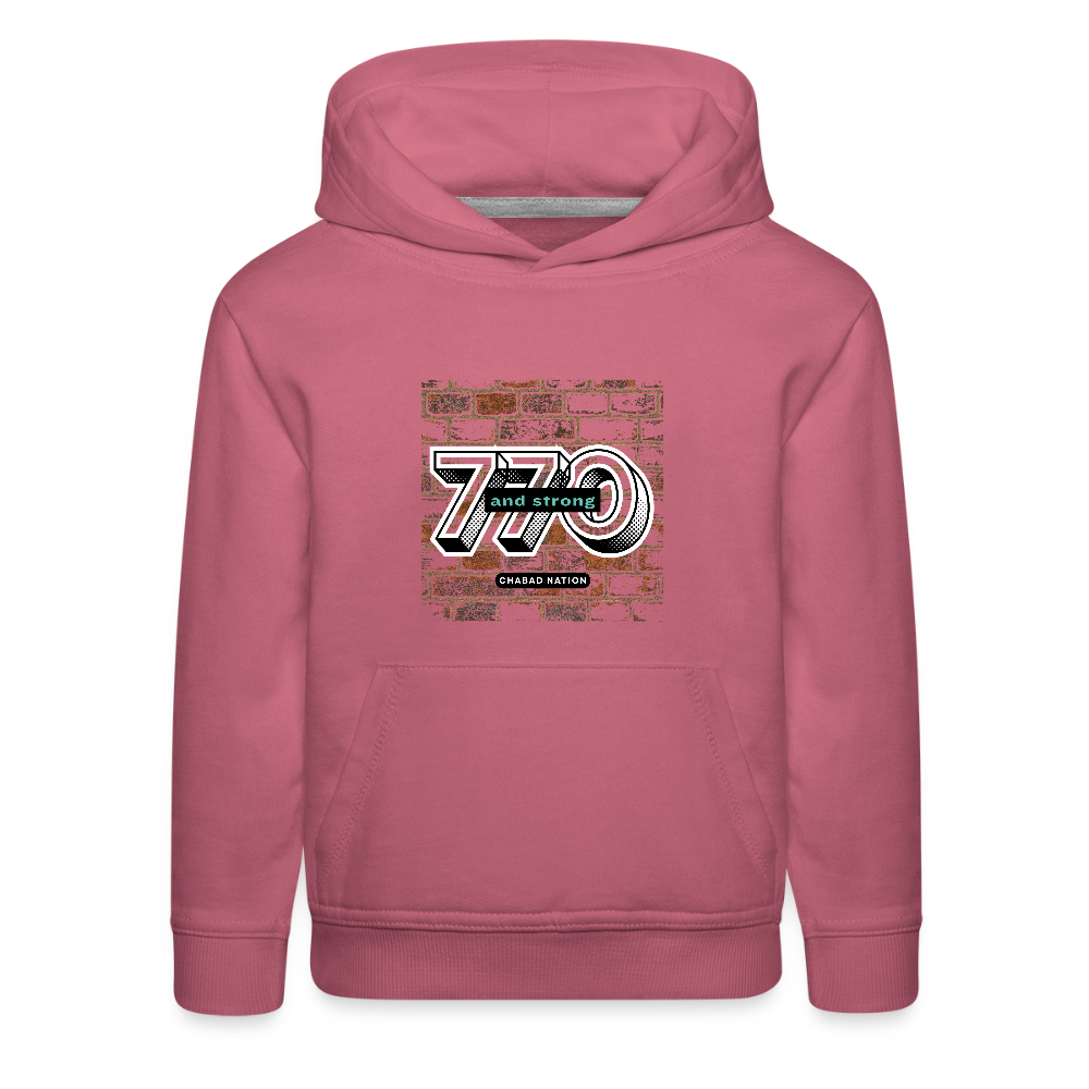 770 And Strong Kids‘ Premium Hoodie - mauve