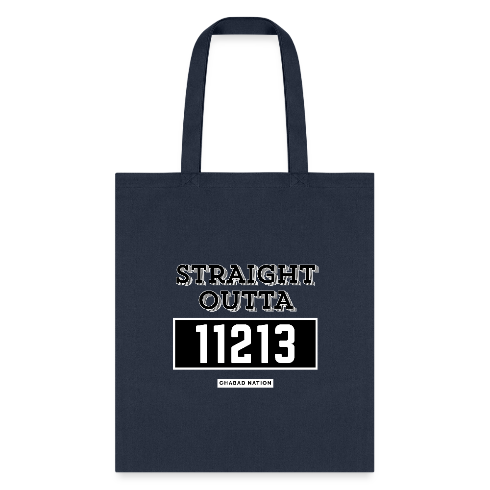 Straight Outta 11213 Tote Bag - navy