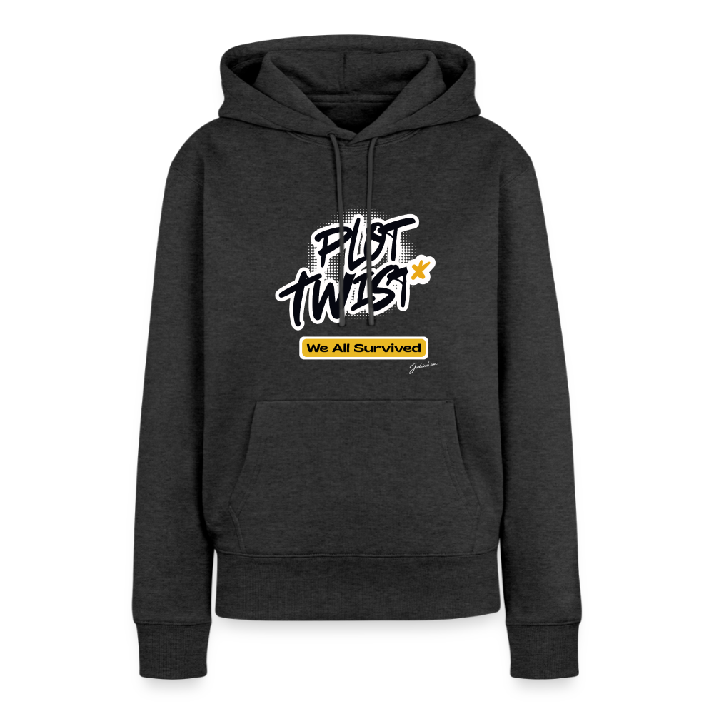 Plot Twist Women’s Premium Hoodie - heather anthracite