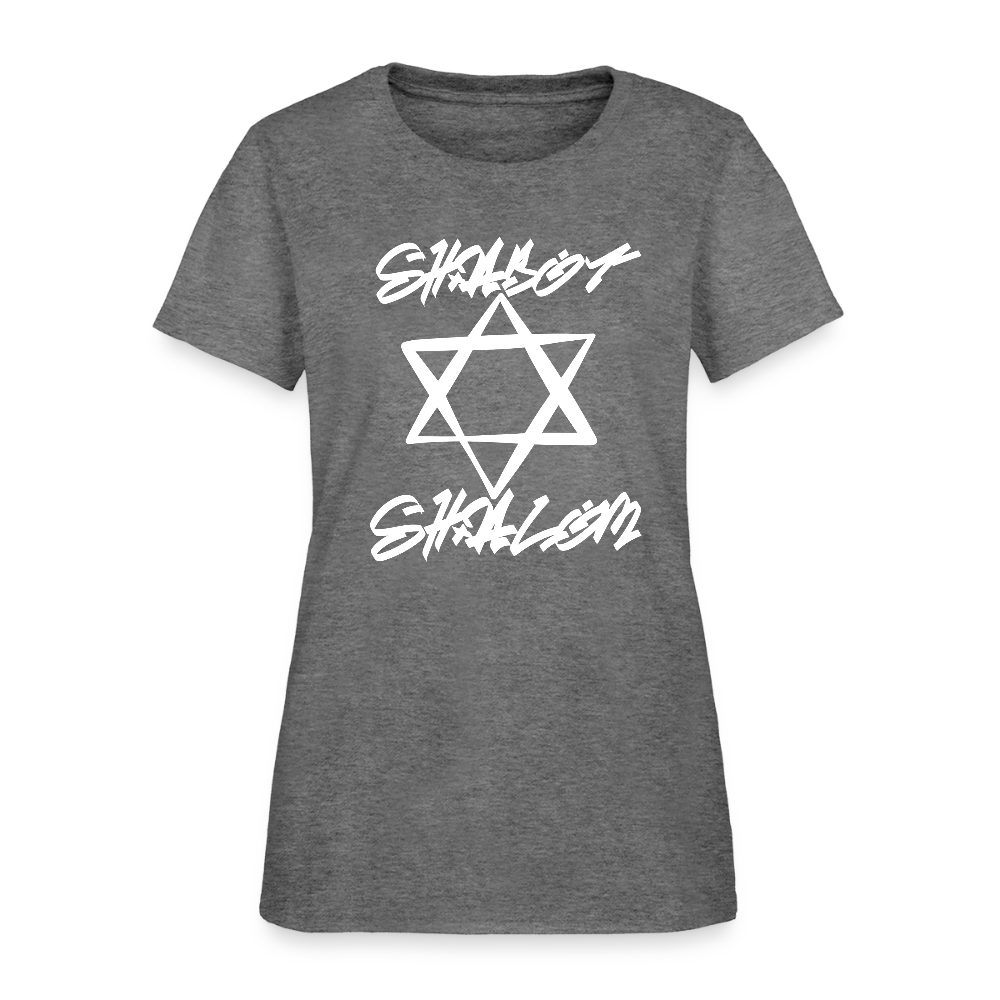 Shabbat Shalom Graffiti Light Star Women's T-Shirt - graphite heather