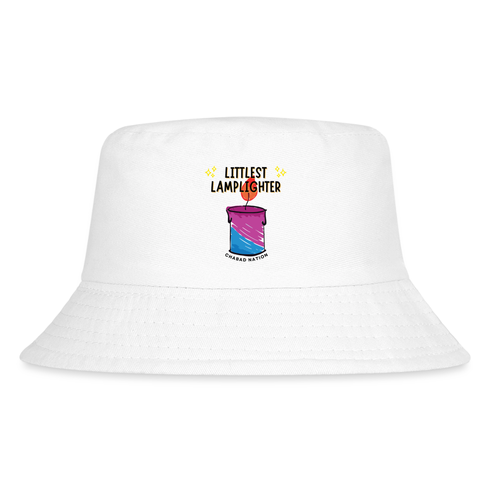 Littlest Lamplighter Kid's Bucket Hat - white