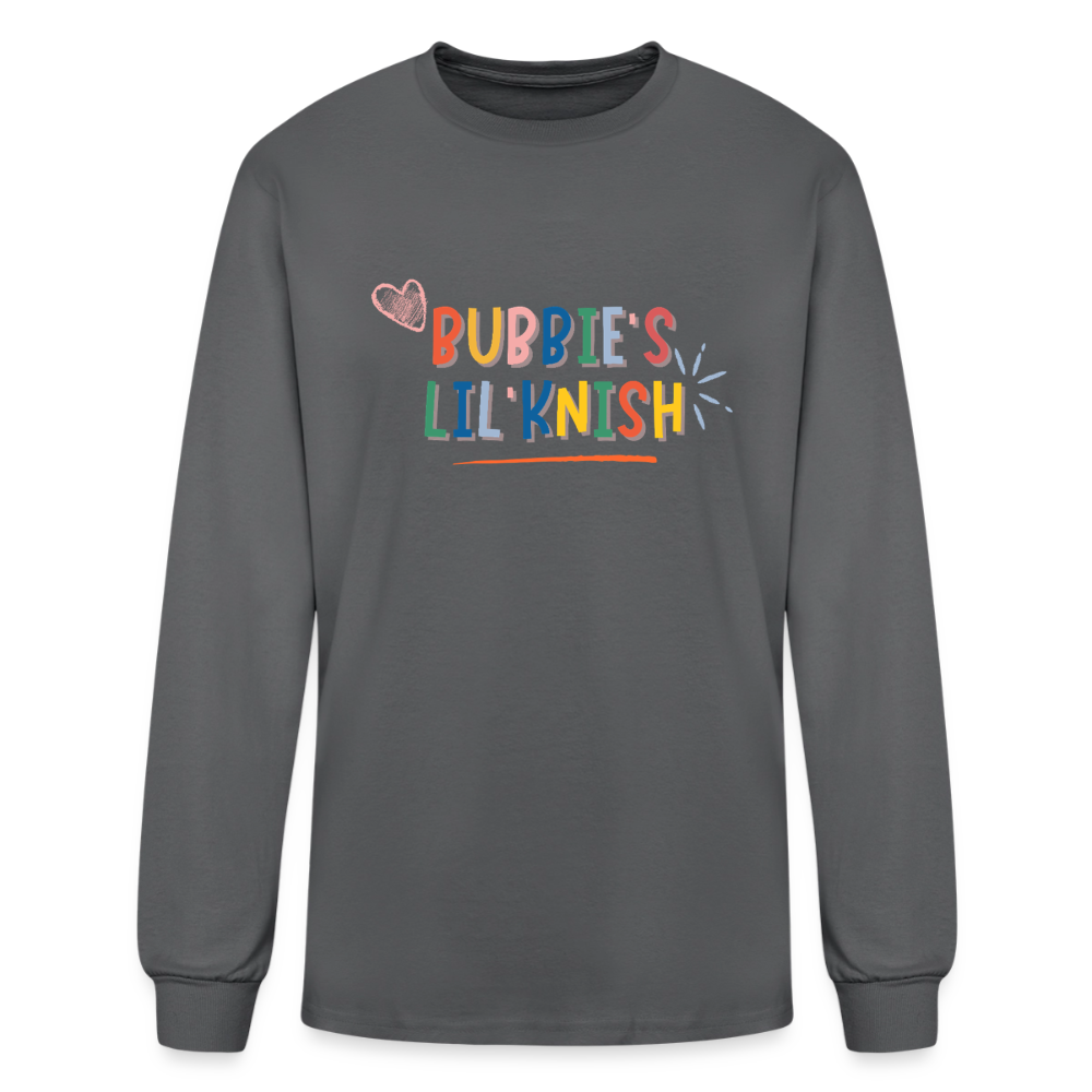 Bubbie's Lil' Knish Men's Long Sleeve T-Shirt - charcoal
