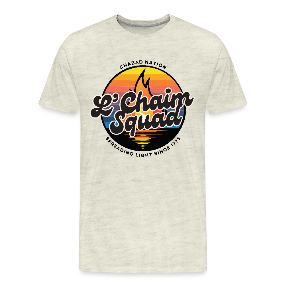 L’Chaim Squad – Spreading Light Men's Premium T-Shirt - heather oatmeal