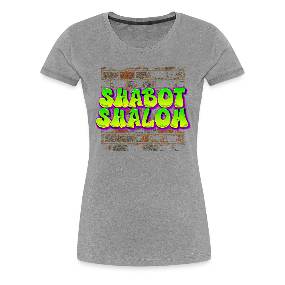 Shabot Shalom Brick 770 Graffiti Women’s Premium T-Shirt - heather gray