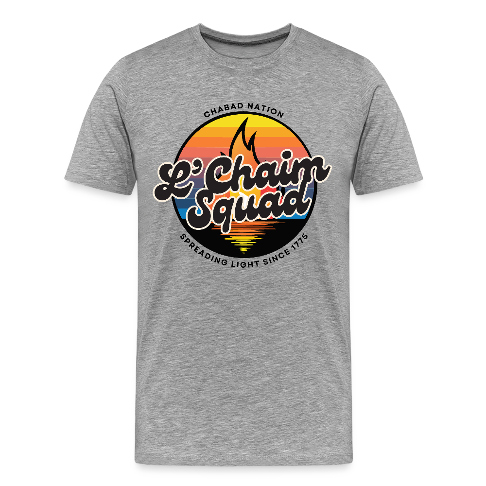 L’Chaim Squad – Spreading Light Men's Premium T-Shirt - heather gray