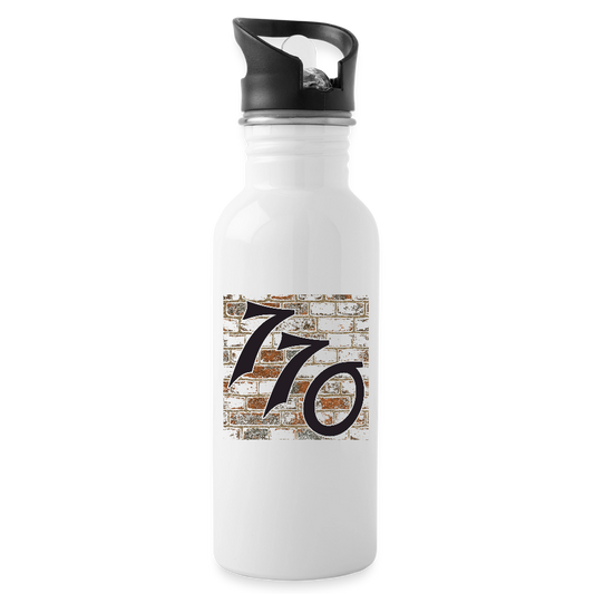 770 Brick Wall Water Bottle - white