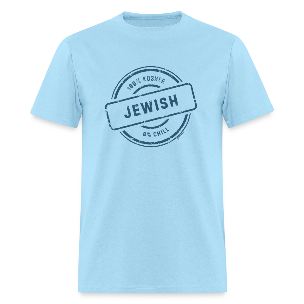 100% Jewish Men's T-Shirt | GILDAN 5000 - powder blue