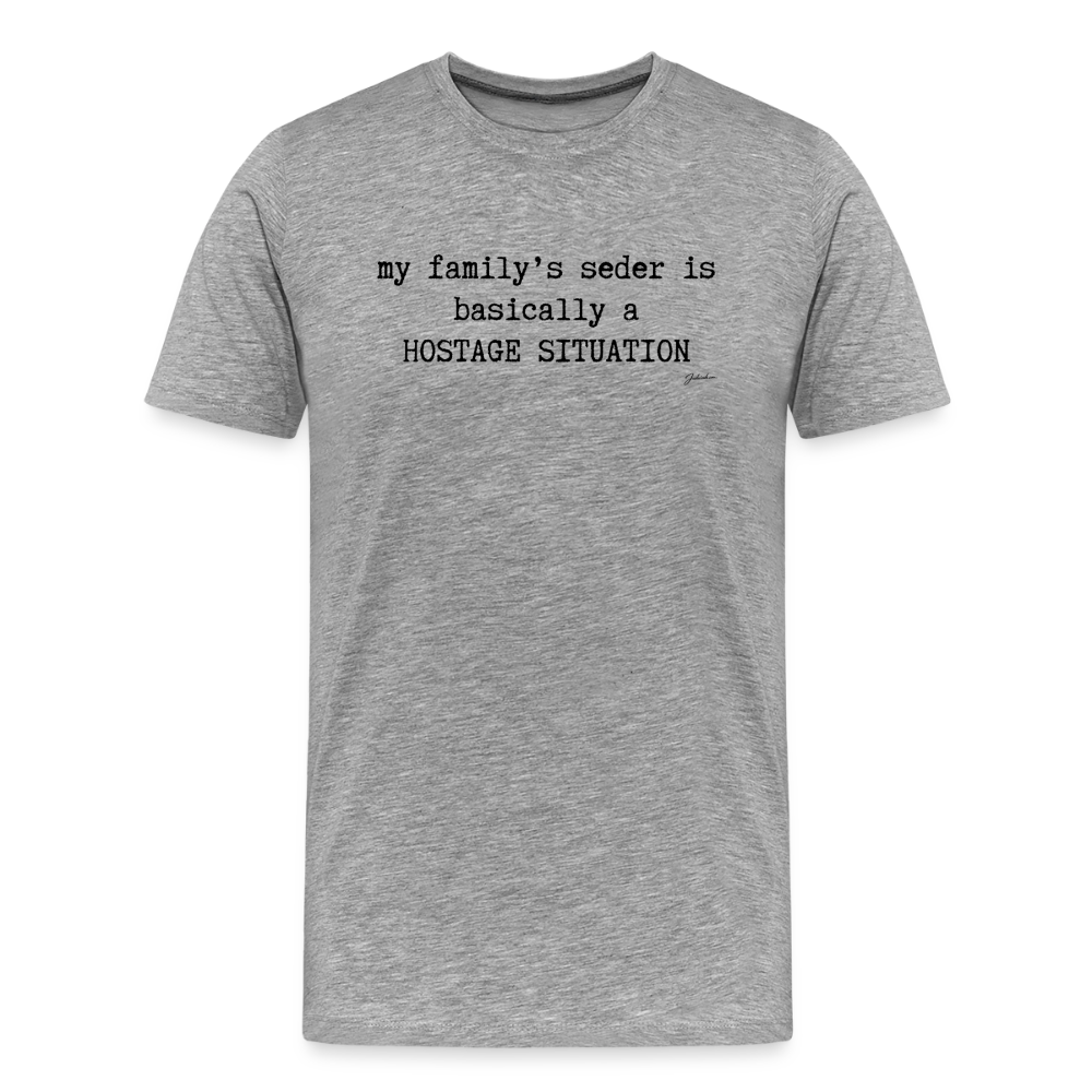 Seder Hostage Men's Premium T-Shirt - heather gray
