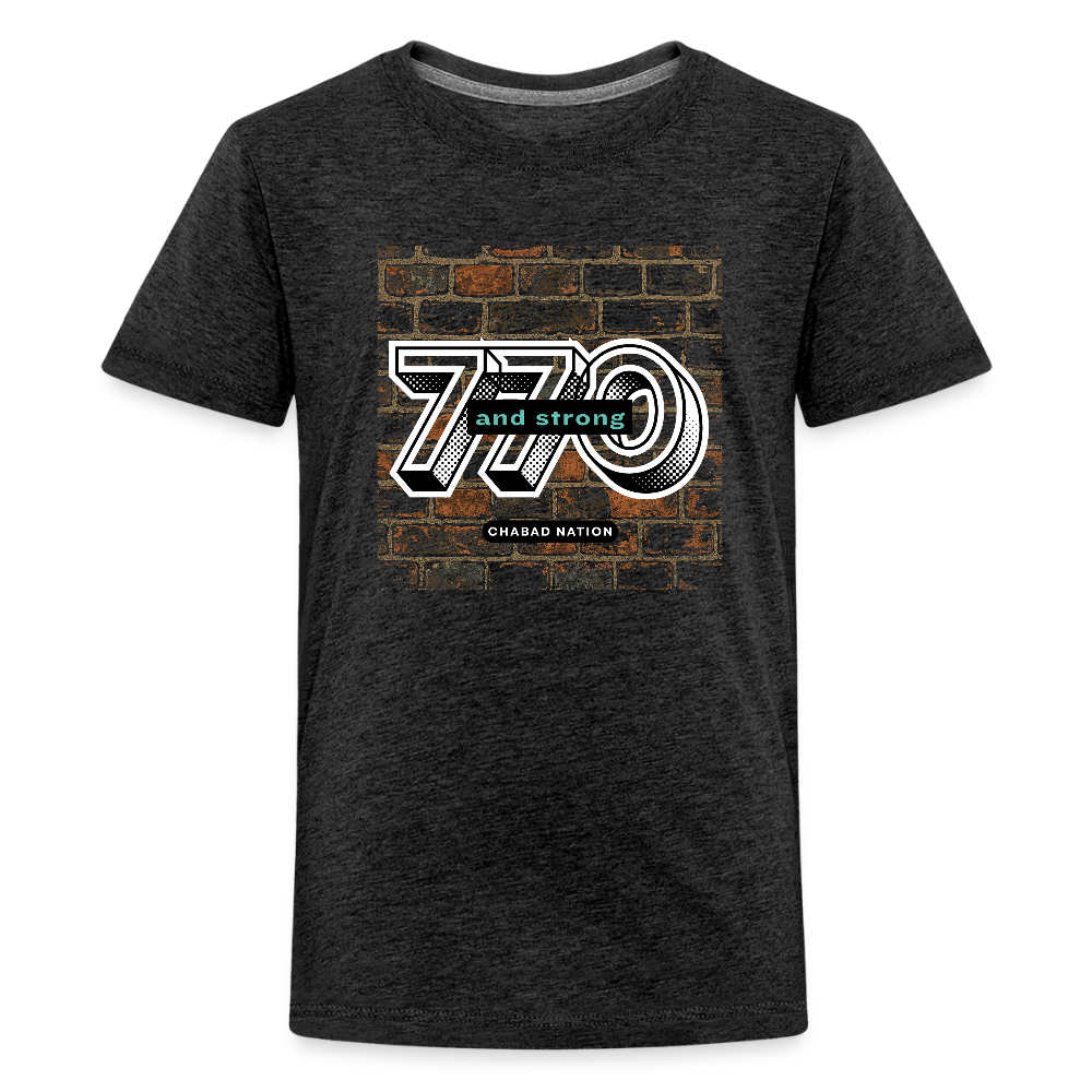 770 And Strong Kids' Premium T-Shirt - charcoal grey