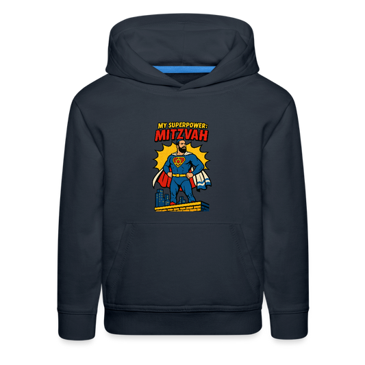 My Superpower: Mitzvah Kids‘ Premium Hoodie - navy