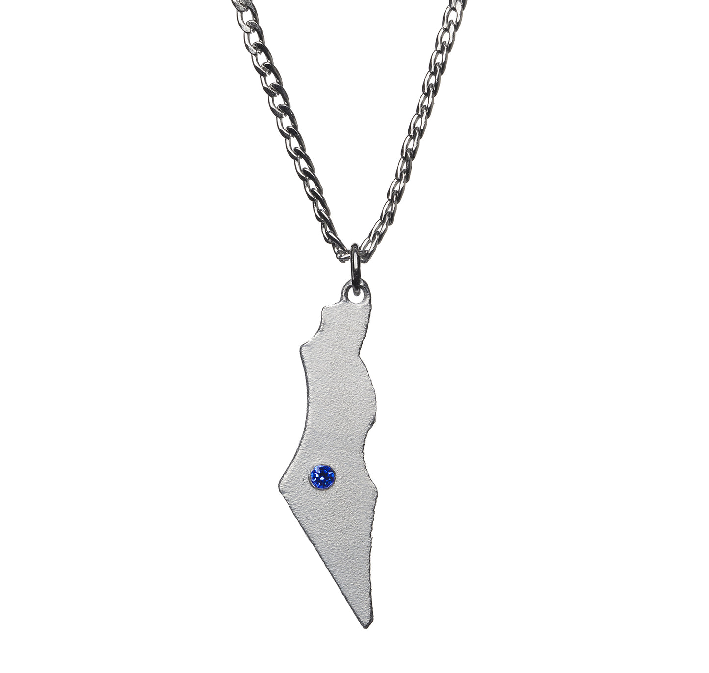Iron Dome Map Necklace by Yaron Bob