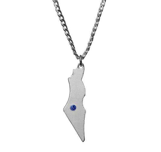 Iron Dome Map Necklace by Yaron Bob
