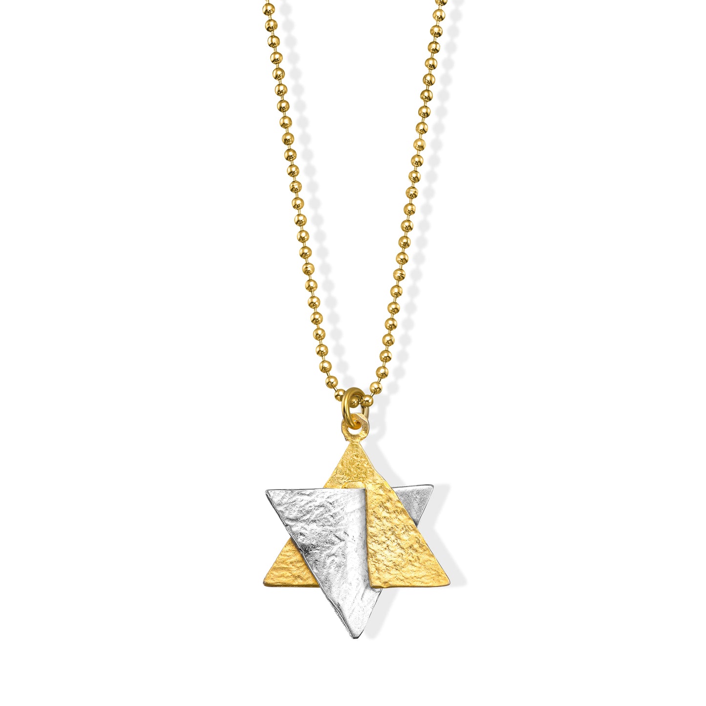 Golden Star 'Explosion' Necklace made from Rockets and Iron Dome