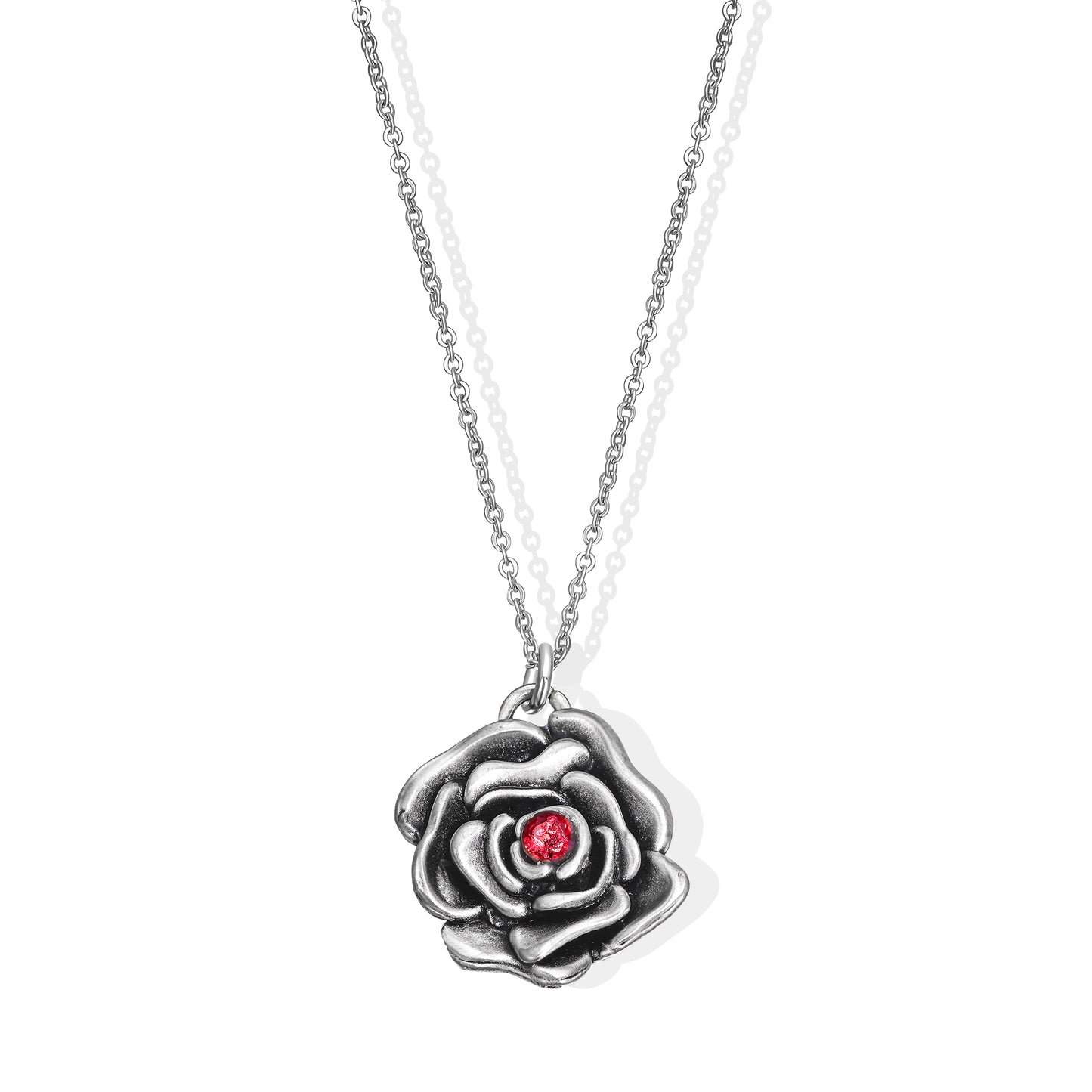 Ruby Rose Necklace made from Rockets
